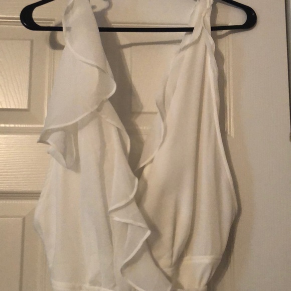 Boohoo White dress. NWT. Size 10. Perfect for engagement party! - Picture 2 of 3
